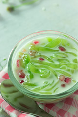 Cendol or Iced dessert of Thailand