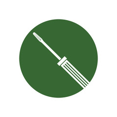 screwdriver tool isolated icon vector illustration design