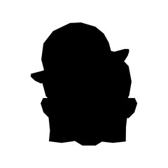 man cartoon silhouette icon image vector illustration design 
