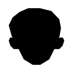 man cartoon silhouette icon image vector illustration design 