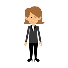 woman cartoon icon image vector illustration design 