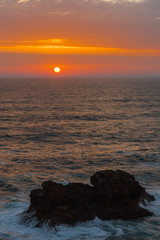 Portugal Sagres の夕日　/ Portugal の最南端Sagres の海に沈む夕日です。