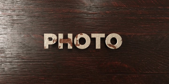 Photo - grungy wooden headline on Maple  - 3D rendered royalty free stock image. This image can be used for an online website banner ad or a print postcard.