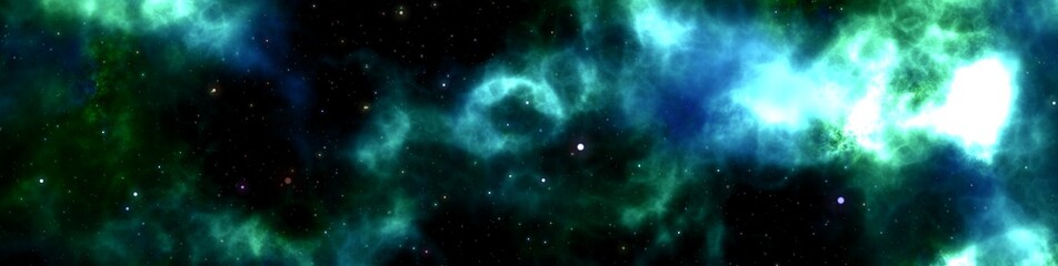 Fototapeta premium Podróż polowa gwiazd z kosmiczną mgławicą kosmiczną, cyfrowa ilustracja artystyczna.