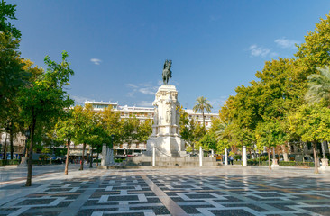 Sevilla. Monument to King Ferdinand.