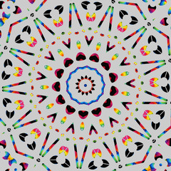 Colorful flower abstract