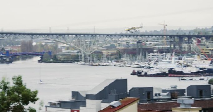 Float Plane Coming in For a Landing