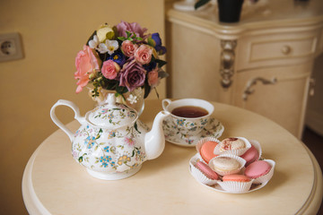 Macarons, food, lunch, tea