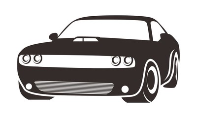 Naklejka premium car line logo template