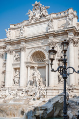 Fototapeta na wymiar Trevi Fountain, the most famous fountains in the world, Rome