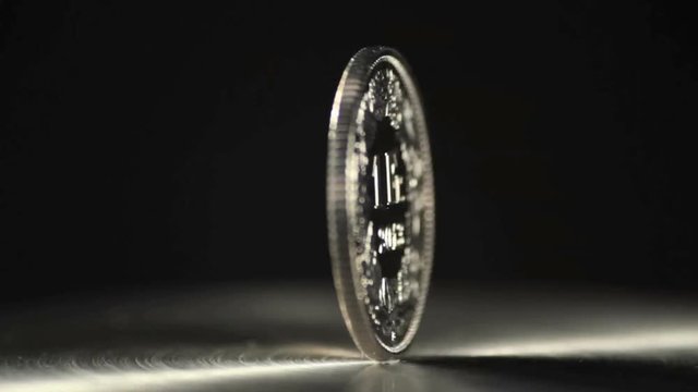 swiss and euro coin rotating