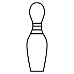 isolated bowling pin icon vector illustration graphic design