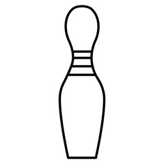 isolated bowling pin icon vector illustration graphic design