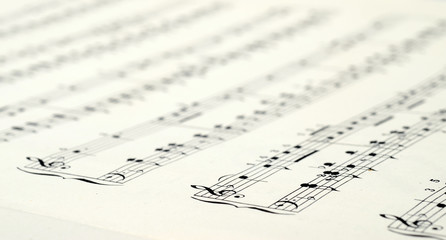 Music score background