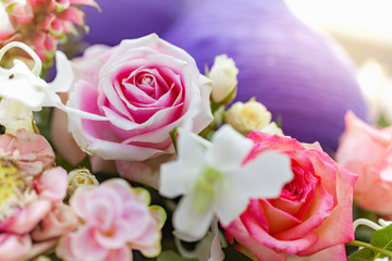 Closeup roses bouquet