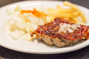 Grilled chicken breasts