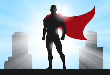 Superhero Silhouette City © ratpack223