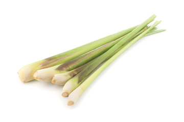 Fresh Lemongrass isolated on white background