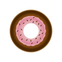 delicious donut dessert icon vector illustration graphic design