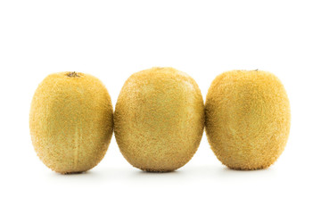 Kiwi fruit isolated on white background cutout