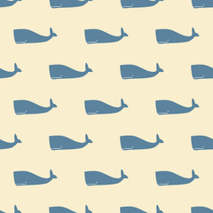 seamless whale pattern