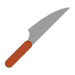 kitchen knife utensil icon vector illustration graphic design