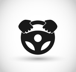 Car wheel vector icon