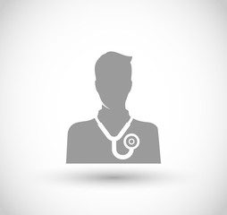 Doctor icon vector