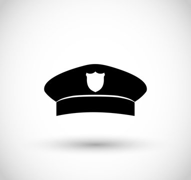 Police Hat Icon Vector
