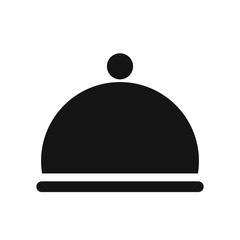 restaurant dome cloche icon vector illustration graphic design