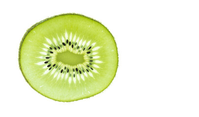 Fototapeta na wymiar sliced Kiwi fruit isolated on white background cutout