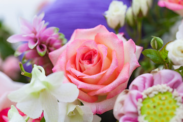 Closeup roses bouquet