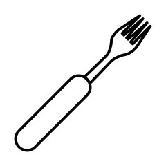 isolated fork cutlery icon vector illustration graphic design