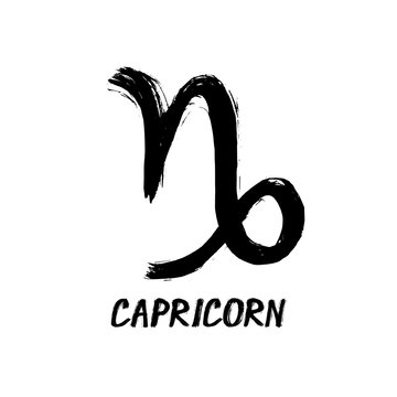 Grunge Zodiac Signs - Capricorn - The Goat-Horned