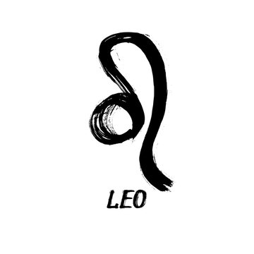 Grunge Zodiac Signs - Leo - The Lion