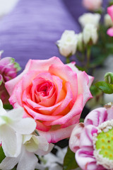 Closeup roses bouquet