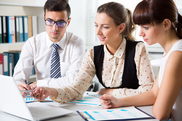 Business people working on new project