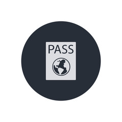 passport icon illustration