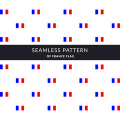 Fototapeta na wymiar France seamless pattern composed from national flags of the country. Hexagon rhythm flag pattern background, Vector abstract background design for card, poster, print, decor, textile.