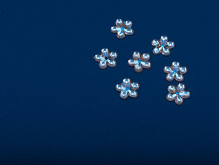 Decoro Natale a forma di fiore brillante
