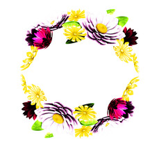 flowers wreath