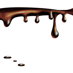 liquid chocolate, caramel or cocoa illustration