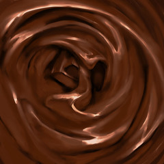 background Liquid milk chocolate melted
