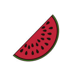 Delicious watermelon fruit icon vector illustration design