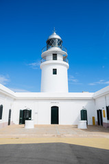 Cavallería lighthouse in the north of Menorca island