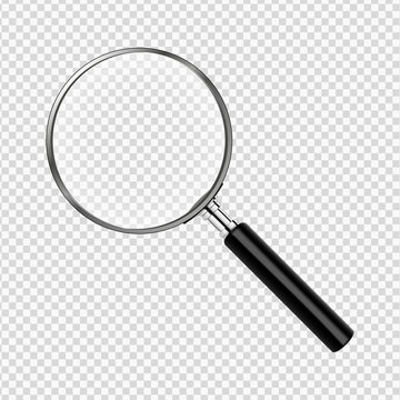 realistic magnifying glass vector