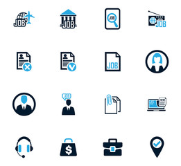 Fototapeta premium Job icons set