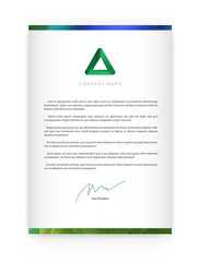 Visual identity with letter logo elements bright gradients blend