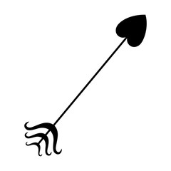arrow archery icon image vector illustration design 