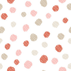 Polka dot. Vector seamless pattern. Print. Repeating background. Cloth design, wallpaper.
